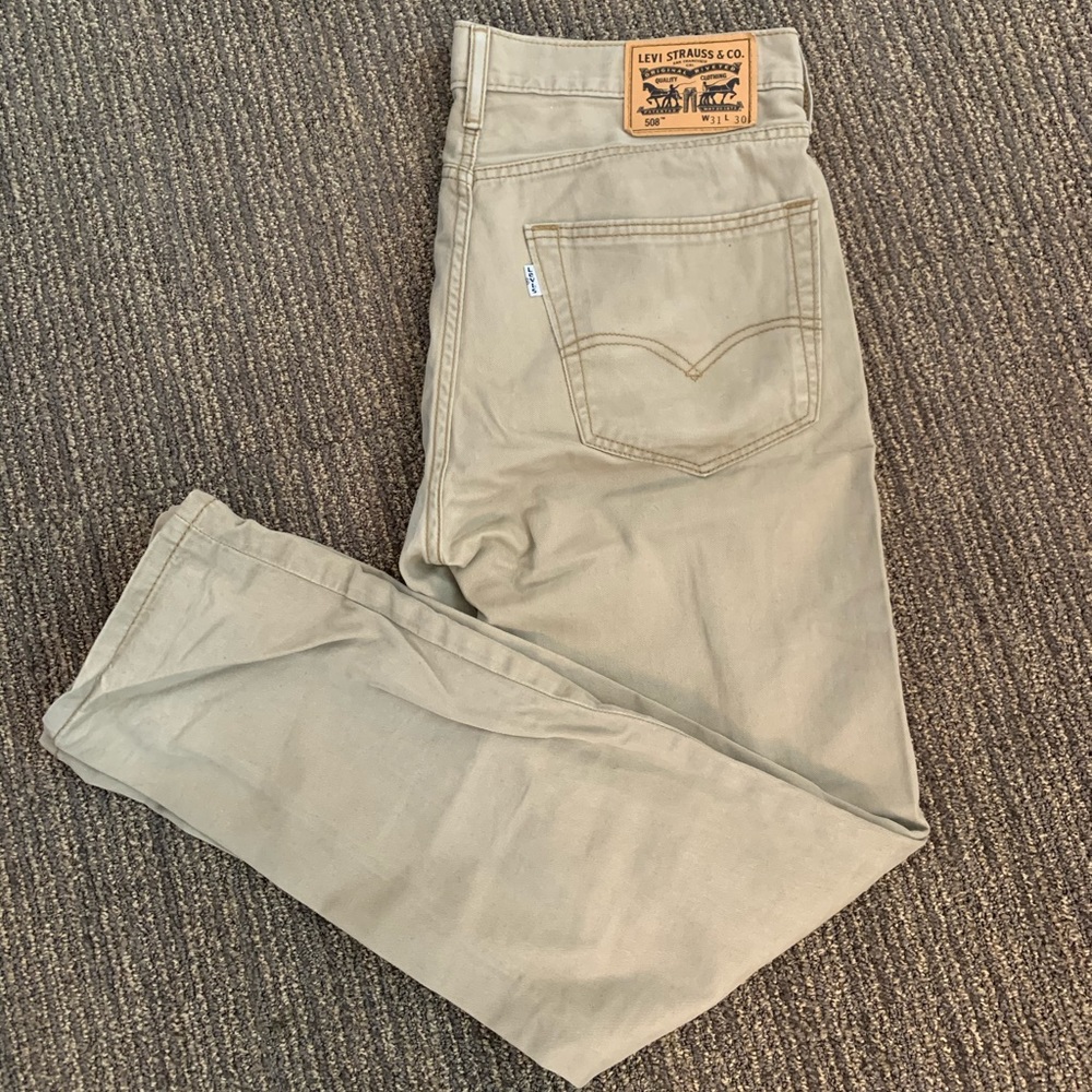 Levi’s 508 Khaki Jeans, 31x30